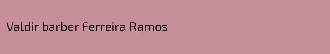 Valdir barber Ferreira Ramos